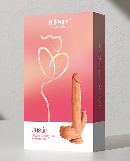 Justin 6.5" Silicone Thrusting Dildo Licker - LUST Depot