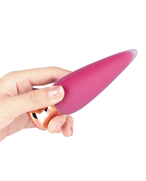 Doro Pretty Vibrating Anal Plug With Remote Control - Pink - LUST Depot