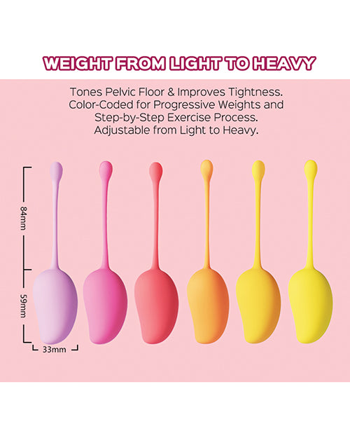 Mango Tropical 6 Weighted Kegel Ball Exercise Set - LUST Depot