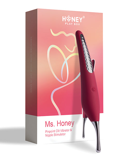 Ms. Honey Pinpoint Clit Vibrator & Nipple Stimulator - Red Wine - LUST Depot