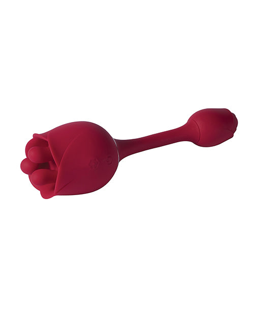 Roseann Double Ended Rose Toy Vibrator - Red - LUST Depot