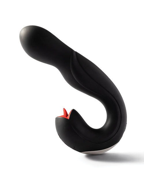 Joi Pro Rotating Head G-spot Vibrator & Clit Licker W/remote - Black - LUST Depot