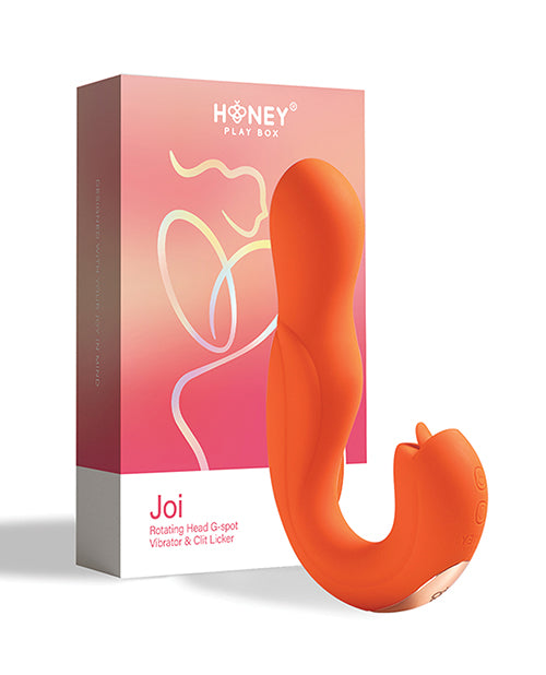 Joi Pro Rotating Head G-spot Vibrator & Clit Licker W/remote - Orange - LUST Depot