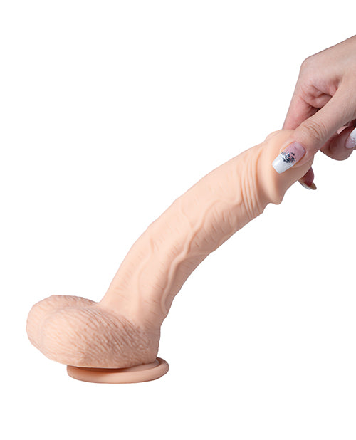 Paxton App Controlled Realistic 7.5" Thrusting Dildo Vibrator - Ivory