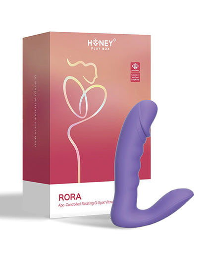 Rora Pressure Sensing App Controlled Rotating G-Spot Vibrator & Clitoral Stimulator - Lavender - LUST Depot