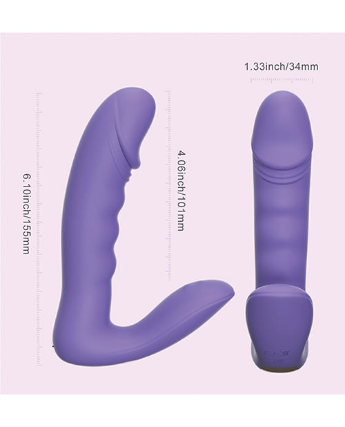 Rora Pressure Sensing App Controlled Rotating G-Spot Vibrator & Clitoral Stimulator - Lavender - LUST Depot