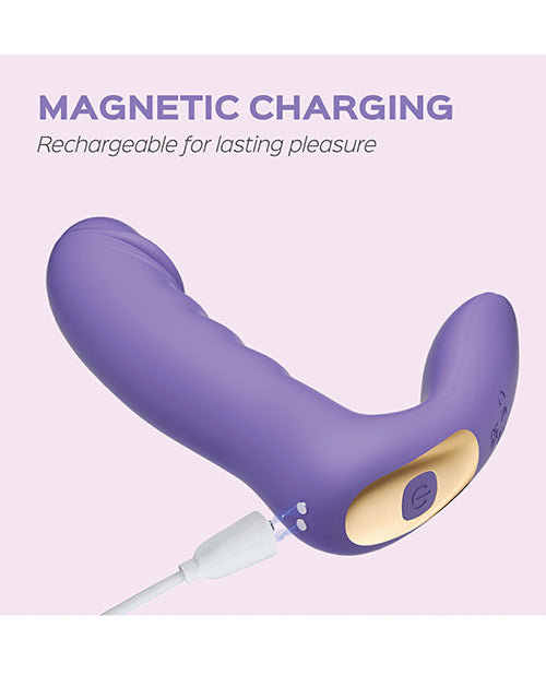 Rora Pressure Sensing App Controlled Rotating G-Spot Vibrator & Clitoral Stimulator - Lavender - LUST Depot