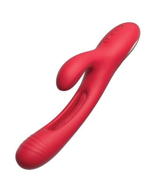 Bora-Rabbit Tapping G-spot Vibrator - Red