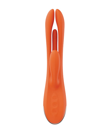 Terri App Controlled Kinky Finger Tapping Rabbit Vibrator - Orange