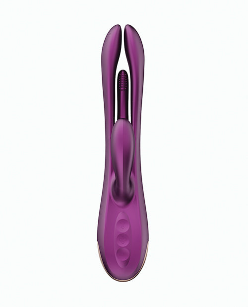 Terri App Controlled Kinky Finger Tapping Rabbit Vibrator - Purple