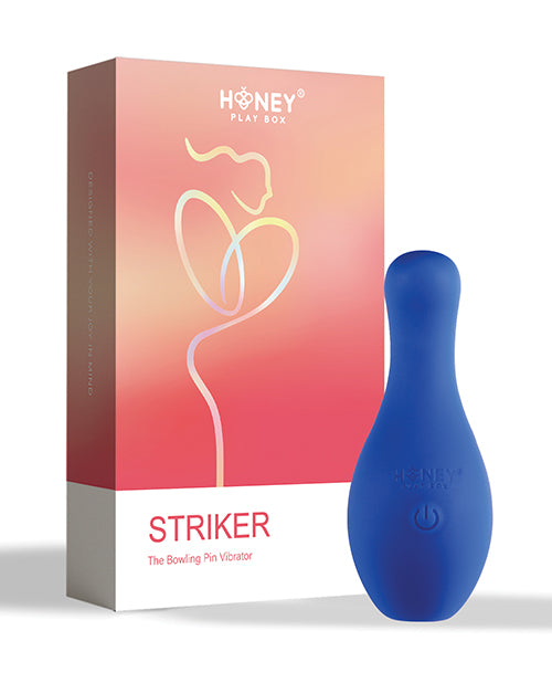 Striker the Bowling Pin Vibrator - Blue