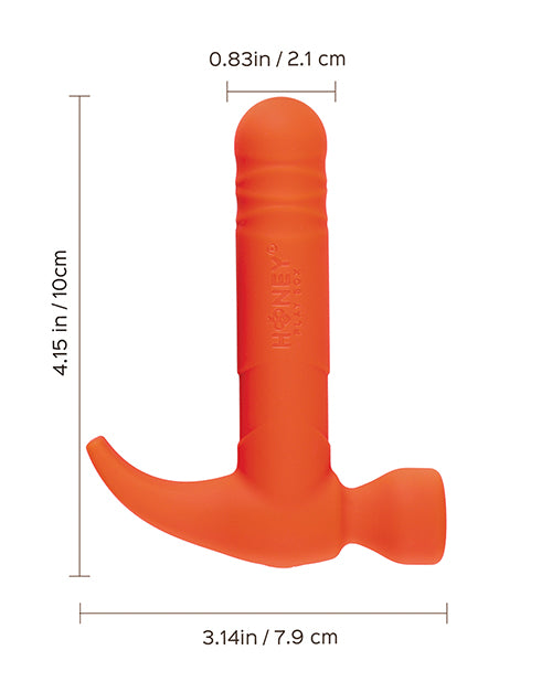 Love Tap the Hammer Vibrator - Orange