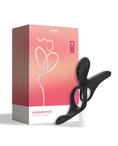 Pleasure Pivot App-Controlled Couples Vibrators - Black