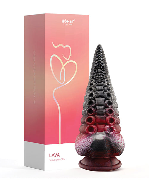 Lava Tentacle Shape Suction Cup Dildo - Multi Color - LUST Depot