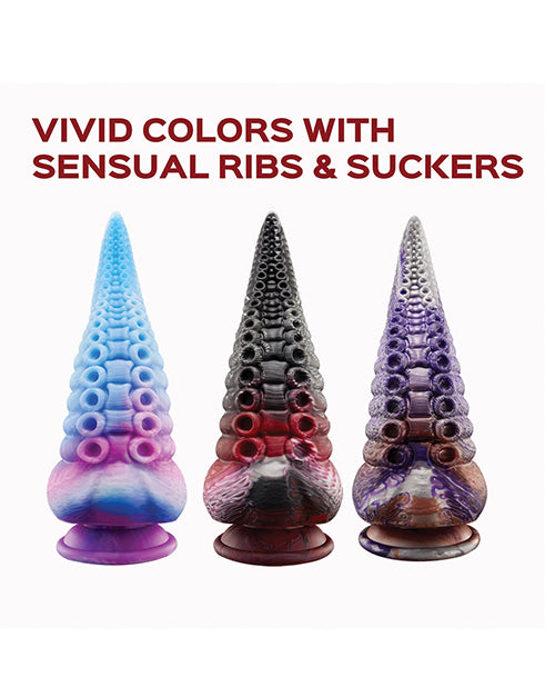 Lava Tentacle Shape Suction Cup Dildo - Multi Color - LUST Depot