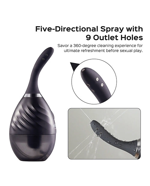 Bulby Auto Spray Anal Douche System - Black - LUST Depot