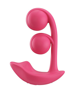 Melody Twin Balls Clit & G-Spot Vibrator - Pink