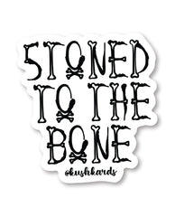 Halloween Stoned to the Bone Sticker - Pack of 3