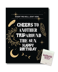 Cheers to Another Trip Around the World Greeting Card w/Matchbook