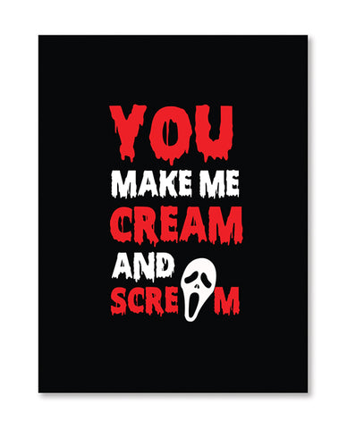 Halloween Cream Scream Greeting Card