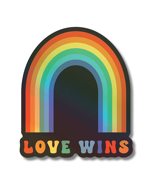 Love Wins Holographic Sticker - Pack of 3 - LUST Depot