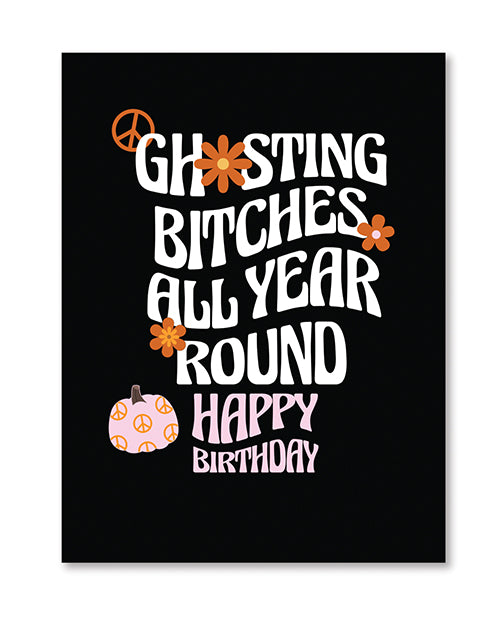 Halloween Ghosting Birthday Greeting Card w/Sticker - LUST Depot