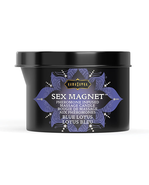 Kama Sutra Sex Magnet Candle w/Pour Spout - 6 oz Blue Lotus - LUST Depot