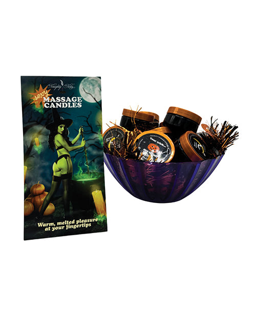 Kama Sutra Halloween Mini Massage Candles Prepack Bowl - 1.7 oz Bowl of 16 - LUST Depot