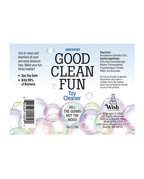 Good Clean Fun Toy Cleaner - 4 Oz Unscented - LUST Depot