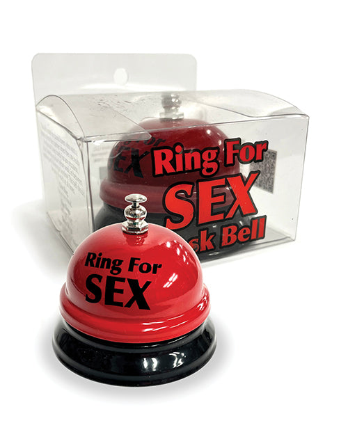 Ring the Bell for Sex Desk Bell - Red/Black - LUST Depot