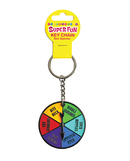 Super Fun Sex Spinner Key Chain - Multi Color - LUST Depot