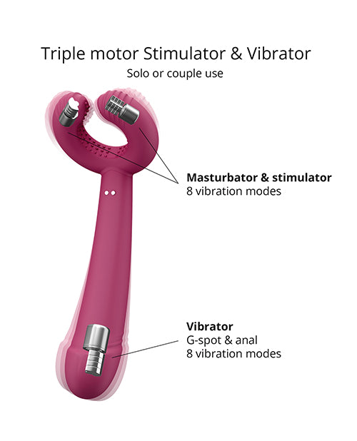 Love to Love Please Me Multi-Play Vibrator - Plum Star