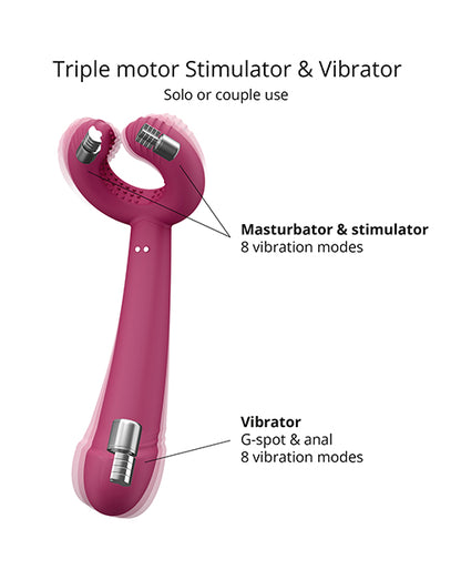 Love to Love Please Me Multi-Play Vibrator - Plum Star