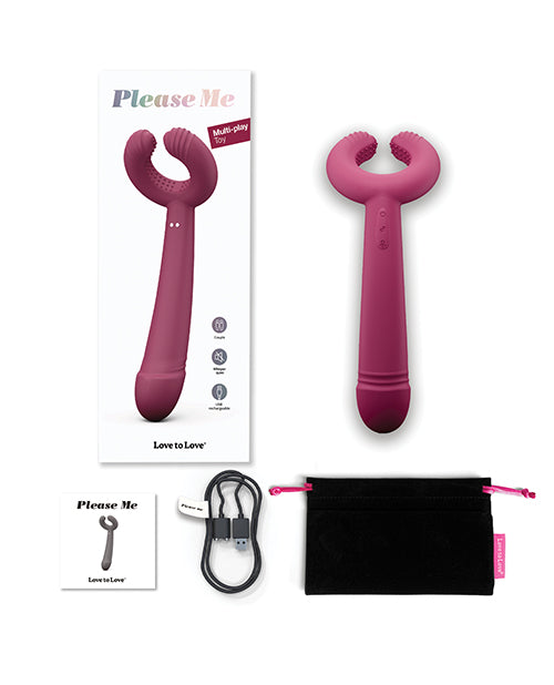 Love to Love Please Me Multi-Play Vibrator - Plum Star