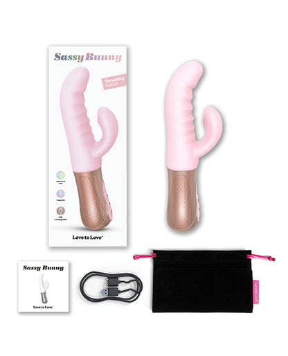 Love to Love Sassy Bunny Thrusting G-Spot Rabbit - Baby Pink