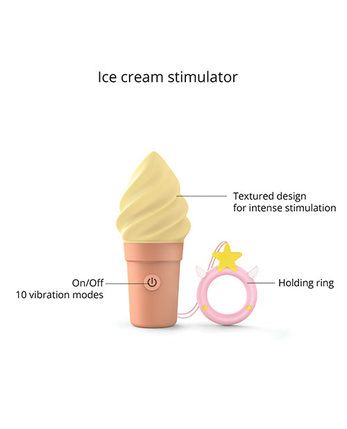 Love to Love Cand'ice Ice Cream Cone Stimulator - Vanilla Pop - LUST Depot