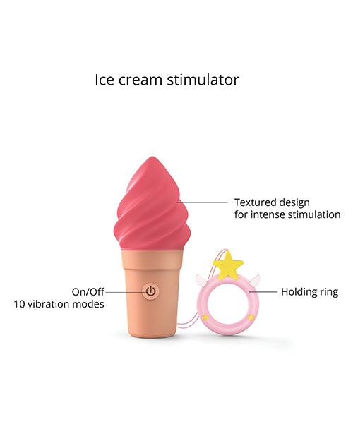 Love to Love Cand'ice Ice Cream Cone Stimulator - Raspberry Jolly - LUST Depot