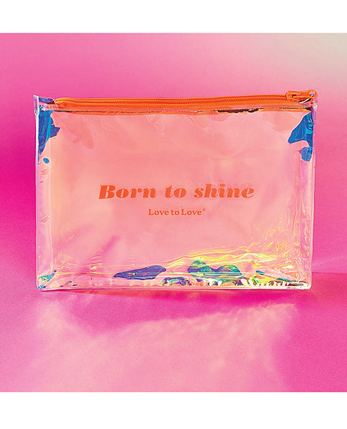 'love To Love Born To Shine Pouch - Vivid Orange - LUST Depot