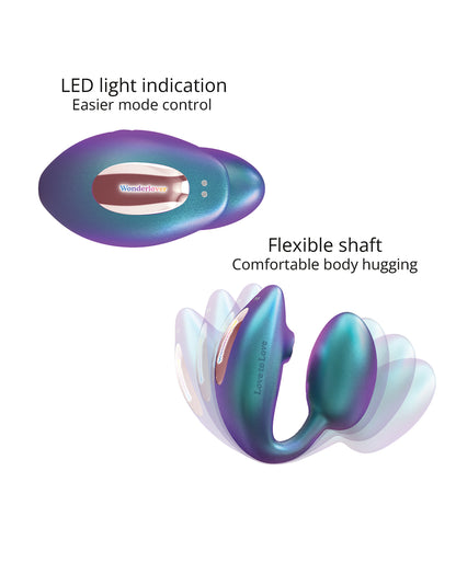 Love To Love Wonderlover Dual Stimulator - Iridescent Turquoise