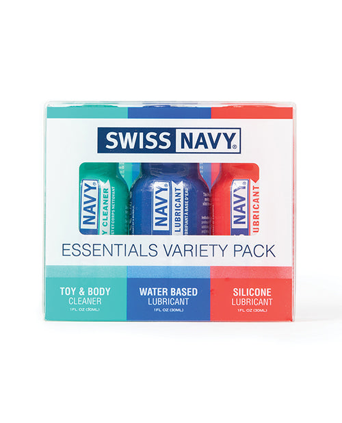 Swiss Navy Essentials Variety Pack of 3 - 1 oz - LUST Depot