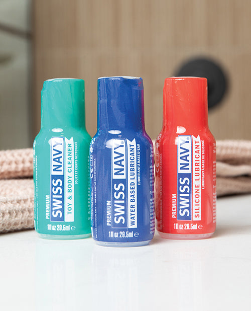 Swiss Navy Essentials Variety Pack of 3 - 1 oz - LUST Depot