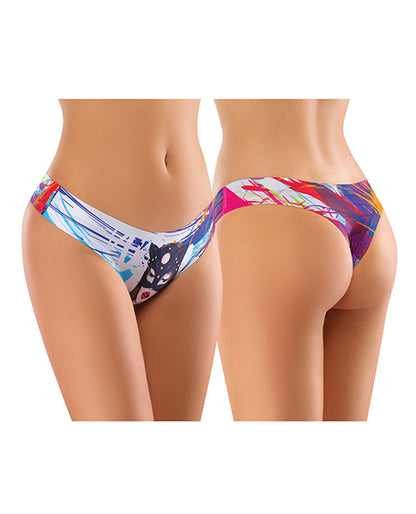 Mememe Cabal Freya Printed Thong Xl - LUST Depot