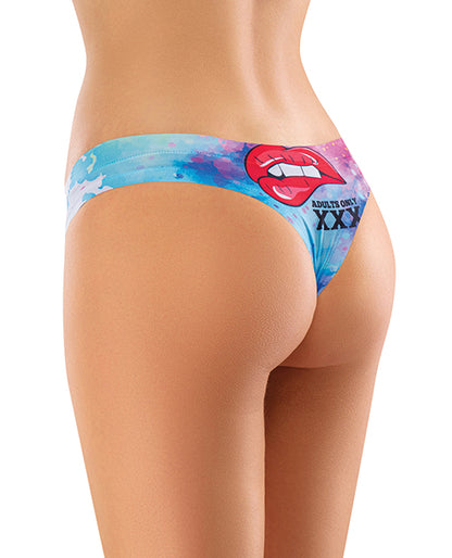 Mememe Cabal Jade Printed Thong Lg - LUST Depot