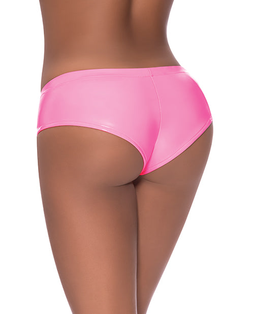 Hard Candy Low Rise Split Crotch Boy Short Pink S/m - LUST Depot