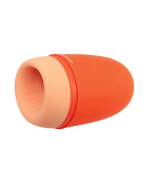 Maxtasy Stamina Master Heat up & Vibrating Stroker - Orange - LUST Depot