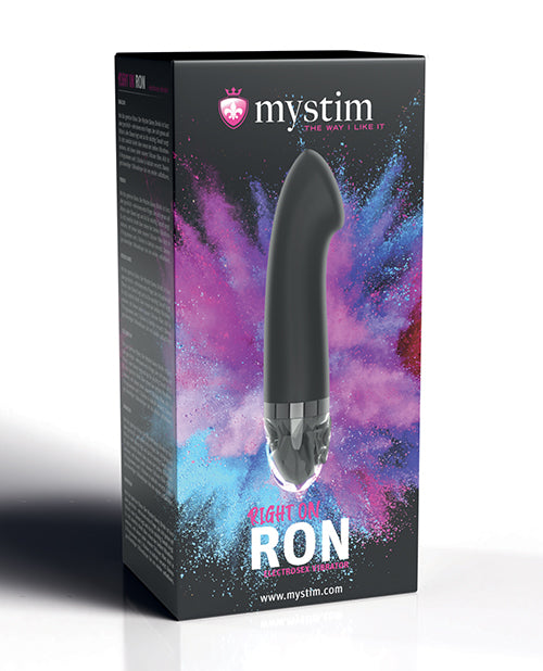 Mystim Right on Ron eStim G Vibrator - Black - LUST Depot