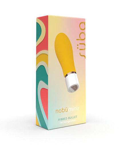 Nobu Mini Suba Ribbed Bullet - Yellow - LUST Depot