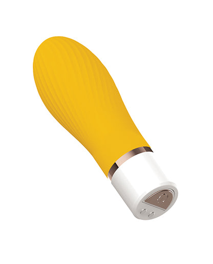 Nobu Mini Suba Ribbed Bullet - Yellow - LUST Depot