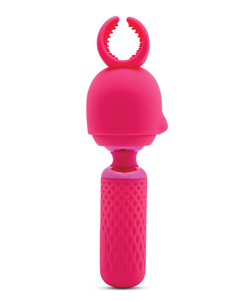 Nu Sensuelle Harlow Mini Wand w/Masturbator Attachment - Pink - LUST Depot