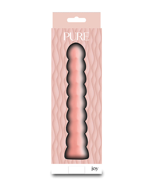 Pure Joy Textured Vibrator - Peach - LUST Depot